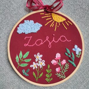 Tamborek średni - kwiaty z imieniem
